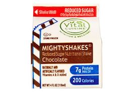 Mighty Shakes Chocolate -4 oz (Reduced Sugar), 6 Shakes