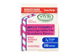 Mighty Shakes Strawberry-Banana - 4 oz (Reduced sugar)