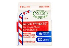 Mighty Shakes, Strawberry, 4 oz, 6 Shakes